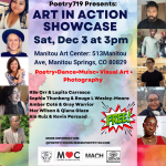 Art in Action Showcase presented by Poetry 719 at Manitou Art Center, Manitou Springs CO