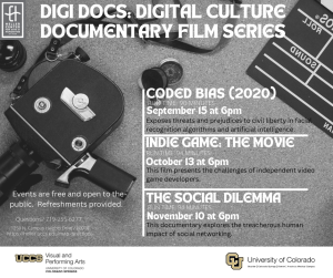 Digi Docs: ‘The Social Dilemma’ presented by Heller Center for Arts and Humanities at UCCS at UCCS - The Heller Center, Colorado Springs CO