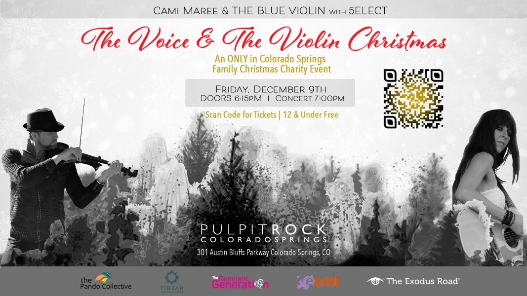 The Voice and the Violin Christmas presented by  at Pulpit Rock Church, Colorado Springs CO