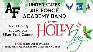 ‘Holly & Ivy’ presented by United States Air Force Academy Band at Pikes Peak Center for the Performing Arts, Colorado Springs CO