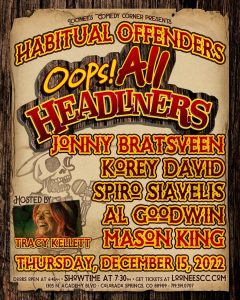 Habitual Offenders: Oops All Headliners presented by Loonees Comedy Corner at Loonees Comedy Corner, Colorado Springs CO