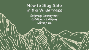 ‘How to Stay Safe in the Wilderness’ presented by  at PPLD: Library 21c, Colorado Springs CO