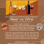 Beer vs. Wine Food Pairing presented by  at ,  