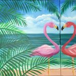 Flamingos in Love Painting Class presented by Brush Crazy at Brush Crazy, Colorado Springs CO