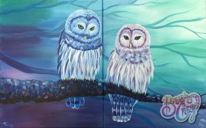 Owl Love You Forever Painting Class presented by Brush Crazy at Brush Crazy, Colorado Springs CO