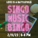 Singo Music Bingo: Love is a Battlefield presented by Goat Patch Brewing Company at Goat Patch Brewing Company, Colorado Springs CO