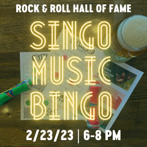 Singo Music Bingo: Rock & Roll Hall of Fame presented by Goat Patch Brewing Company at Goat Patch Brewing Company, Colorado Springs CO