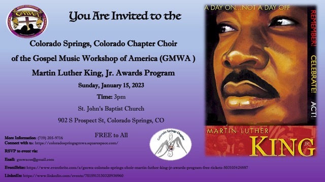 Gallery 1 - Colorado Springs Chapter Choir GMWA Martin Luther King, Jr. Awards Program