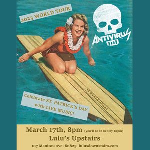 Antivirus Band Live Upstairs at Lulu’s presented by Lulu's Downstairs at Lulu's Downstairs, Manitou Springs CO