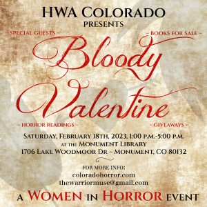 Bloody Valentine presented by  at PPLD: Monument Library, Monument CO