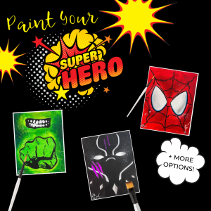 Family Paint Experience: Superheroes presented by Painting With a Twist: West at Painting with a Twist West, Colorado Springs CO