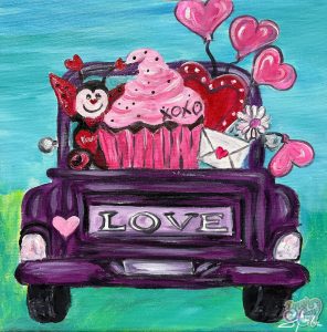 Love Truck Painting Class presented by Brush Crazy at Brush Crazy, Colorado Springs CO