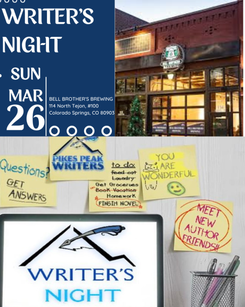 Writers’ Night presented by Pikes Peak Writers at ,  