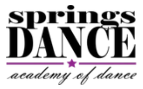 logo for springs dance academy