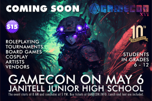 GameCon XVI Marks 10 Years of Gaming! presented by GameCon Organizing Committee at ,  
