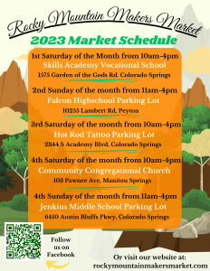 Rocky Mountain Maker’s Market presented by Theater Guide at ,  