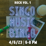 Singo Music Bingo: Rock Vol. 1 presented by Goat Patch Brewing Company at Goat Patch Brewing Company, Colorado Springs CO