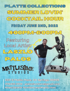 First Friday Summer Lovin’ Art Bash presented by First Friday at Platte Furniture, Colorado Springs CO