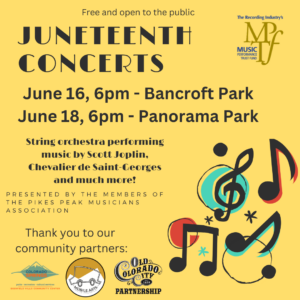 Juneteenth Classical! presented by Juneteenth Classical! at Bancroft Park in Old Colorado City, Colorado Springs CO