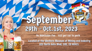Colorado Springs OktoberFest presented by Theater Guide at Western Museum of Mining and Industry, Colorado Springs CO