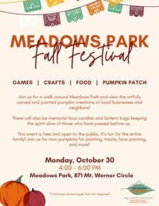 Meadows Fall Festival presented by Meadows Park Community Center at ,  