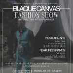 BLAQUE Canvas Fashion Art Show presented by 'Portraits of Manitou by Artist C.H. Rockey' at ,  