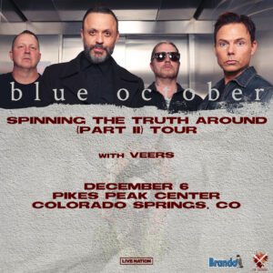 Blue October presented by Pikes Peak Center for the Performing Arts at Pikes Peak Center for the Performing Arts, Colorado Springs CO