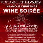 Coaltrain’s Infamous Christmas Wine Soirée presented by 'Portraits of Manitou by Artist C.H. Rockey' at Warehouse Restaurant & Gallery, Colorado Springs CO