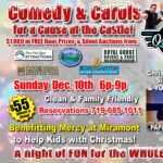 Comedy & Carols for a Cause at the Castle presented by Miramont Castle Museum at Miramont Castle, Manitou Springs CO