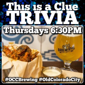 Trivia Night with This is a Clue presented by OCC Brewing at ,  