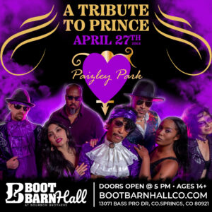 Paizley Park: Tribute to Prince presented by Boot Barn Hall at Boot Barn Hall at Bourbon Brothers, Colorado Springs CO