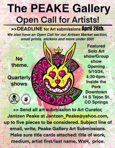 Call For Artists: Peake Gallery